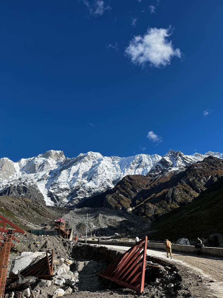 Road Construction In Mountains