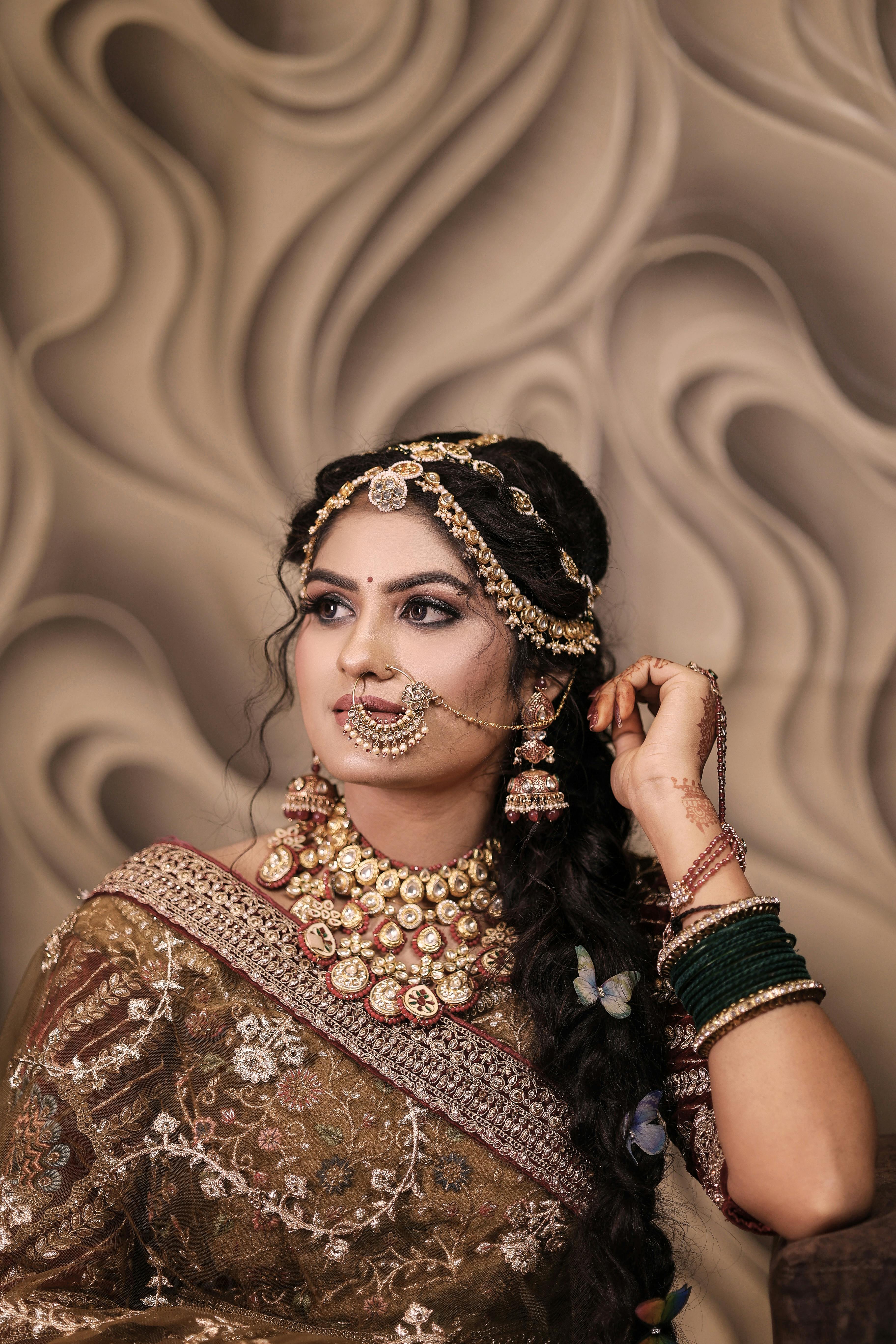 Woman in a Traditional Indian Wedding Dress · Free Stock Photo