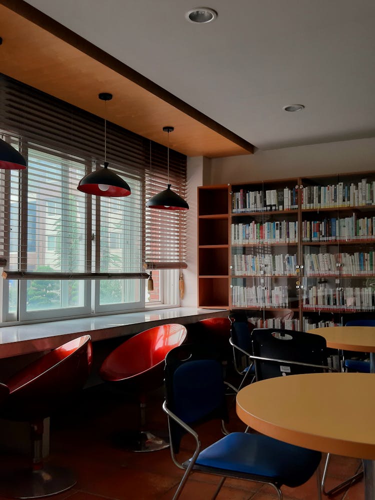 Tables And Chairs Inside The School