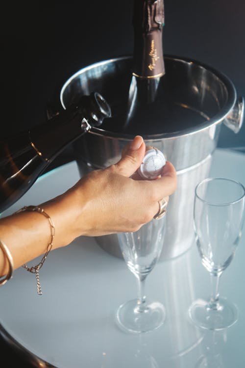 A Champagne Bottle in a Bucket