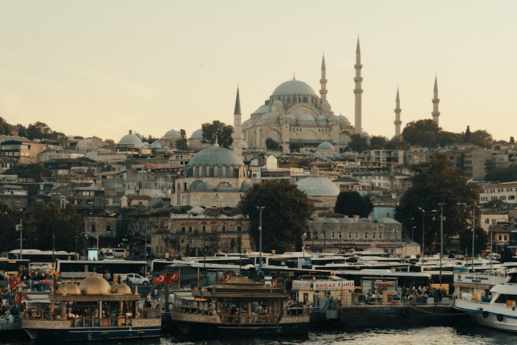 Clear Sky Over Hagia Sophia