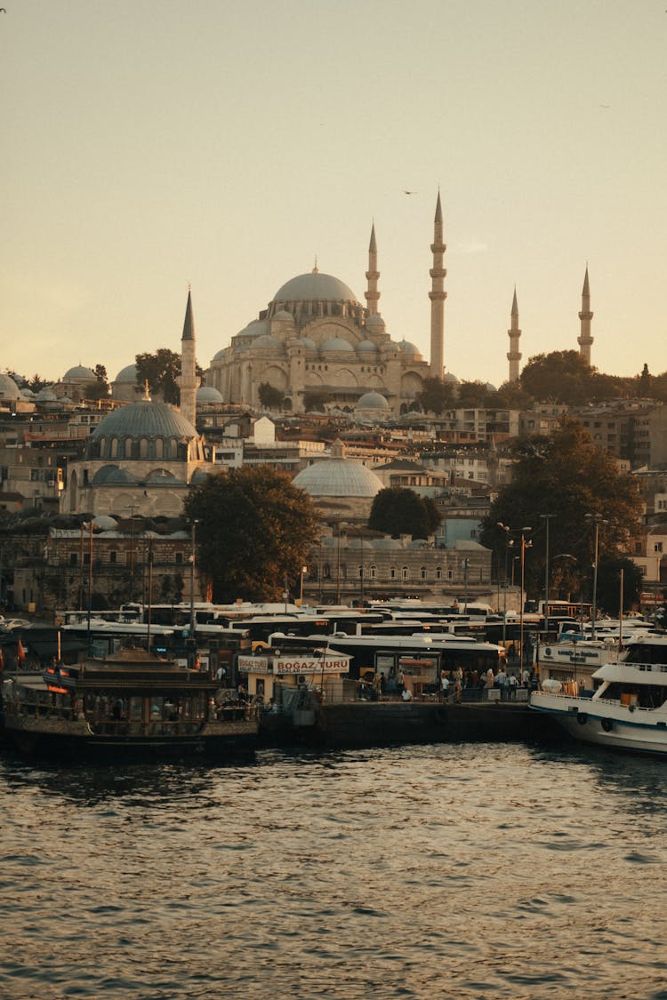 Hagia Sophia Over Eminonu In Istanbul