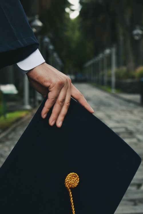 Graduation Hand Graduate Hand Holding Academic Hat · Free Stock Photo