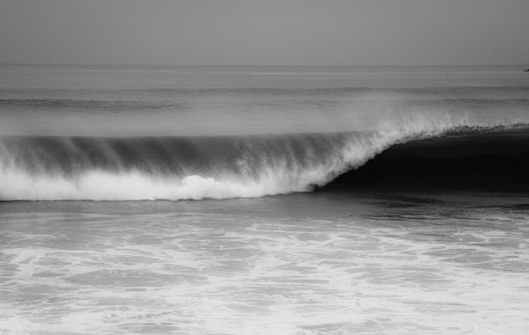 Wave In Black And White