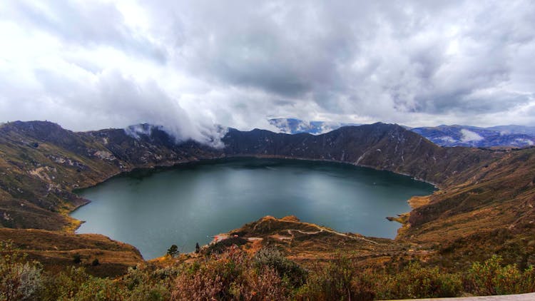 Quilotoa Lake In Ecuador