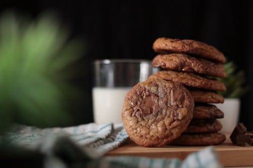 Close-Up Shot of Chocolate Cookies 