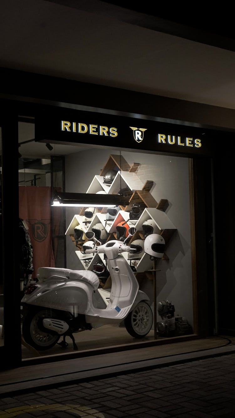 Scooter On Display In Store