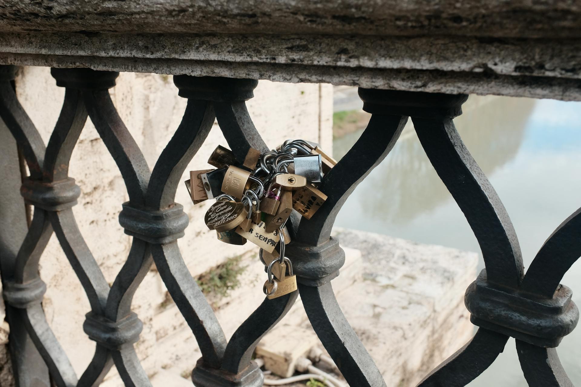 Locks on Bridge Fence