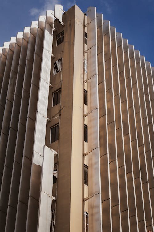 Low Angle Shot of a Modern Building in City 