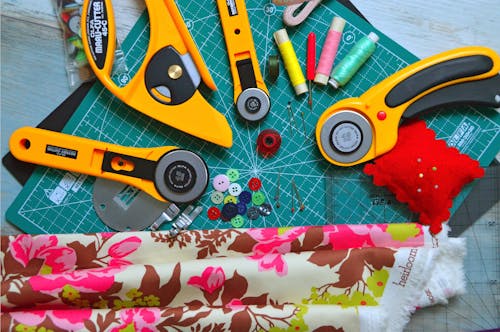 rotary cutter | 17 Sewing Materials You Need To Level Up Your Needlework