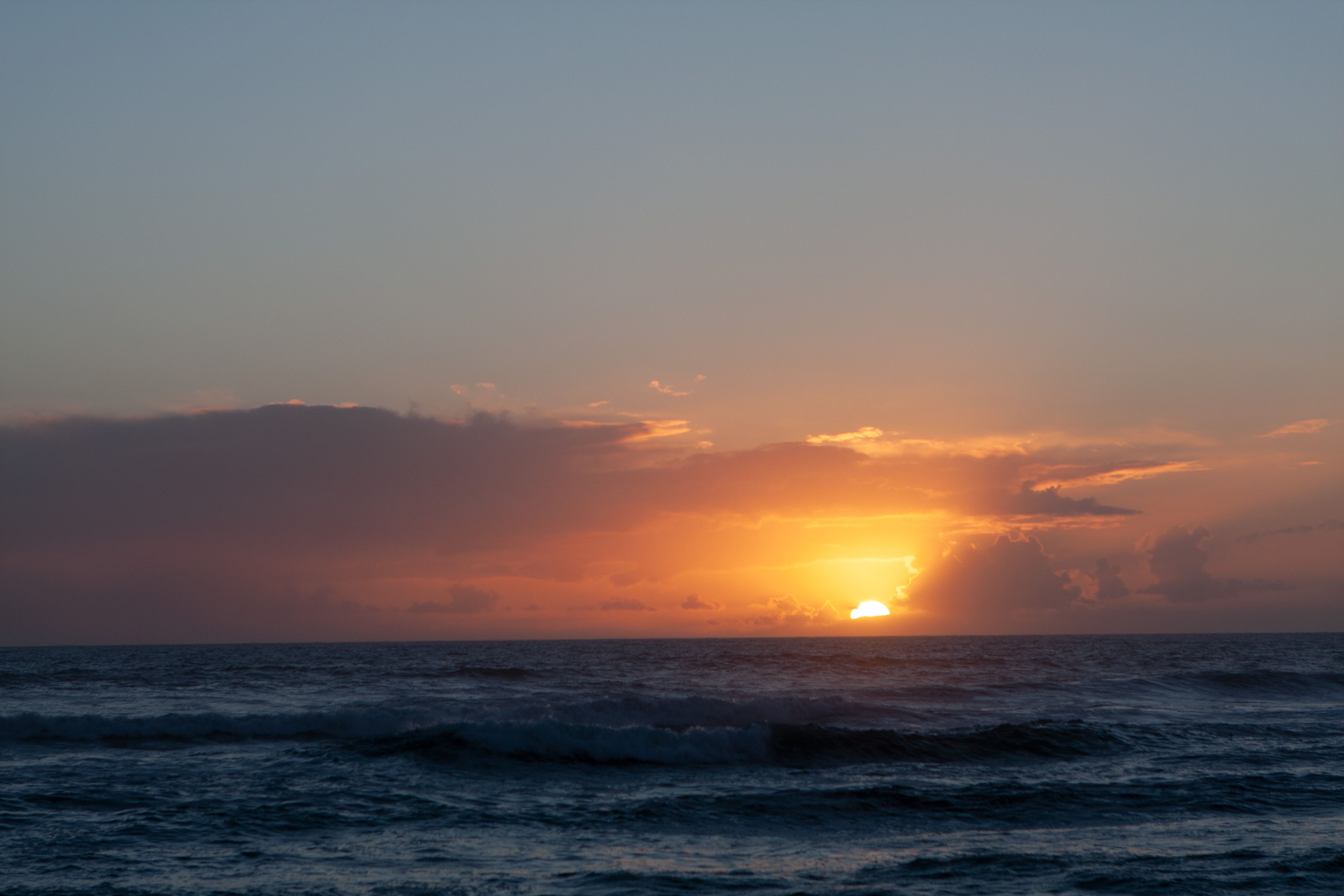 A View of the Ocean During Sunset · Free Stock Photo