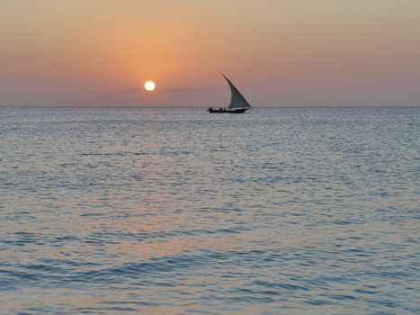 Sunset dhow cruise with grilled seafood — Zanzibar
