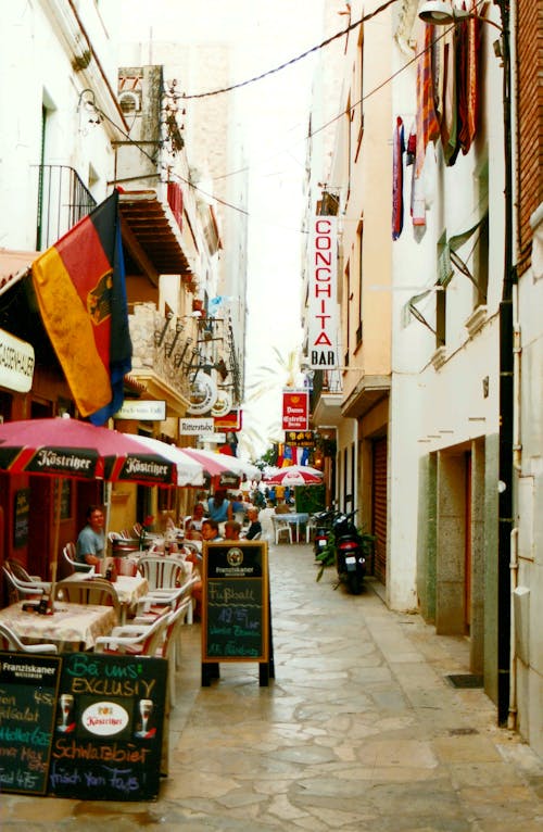Alley with Restaurants
