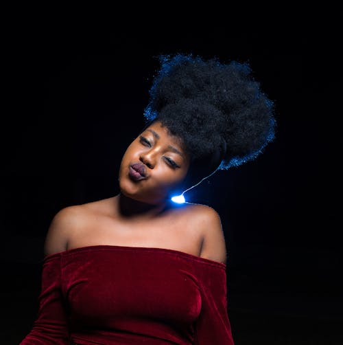 Photos gratuites de à la mode, belle femme, cheveux afro