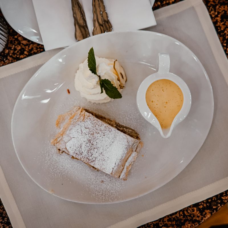 Vegan Coconut Mango Cream Strudel