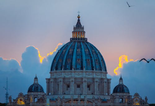 St Peter's Basilica in the Vatican During Sunset