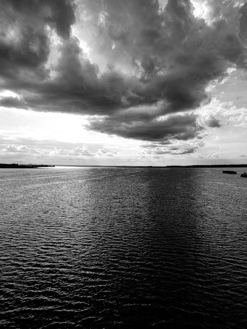 View of a Sea Under the Cloudy Sky 