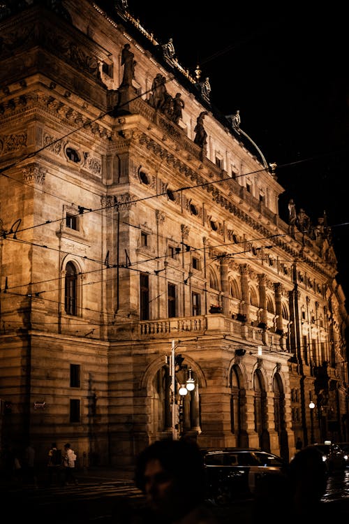 Ingyenes stockfotó csehország, éjszakai idő, épület témában