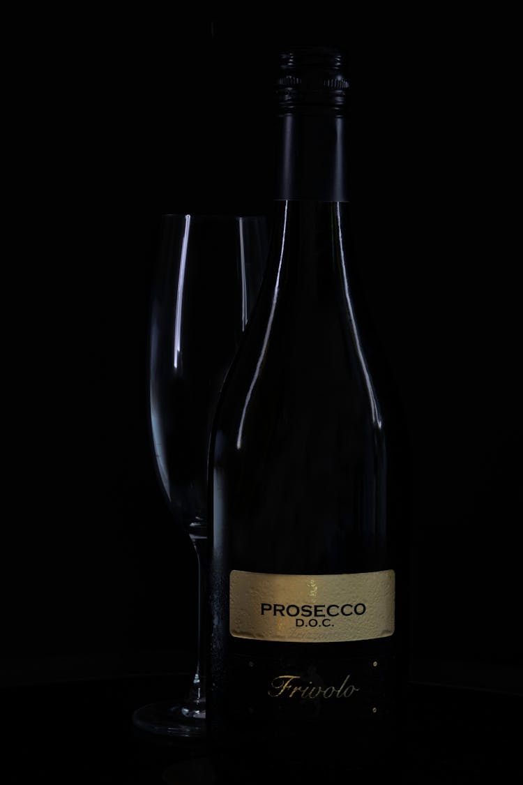 Prosecco Bottle And Glass