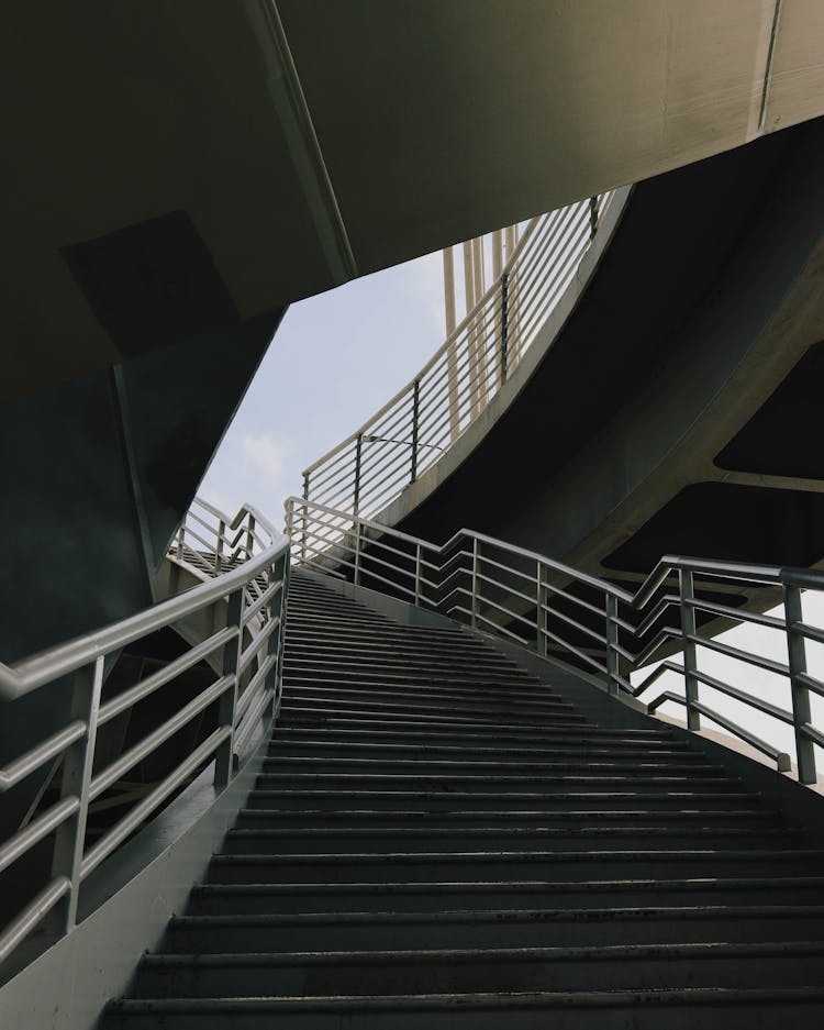 Modern Stairs And Bridge 