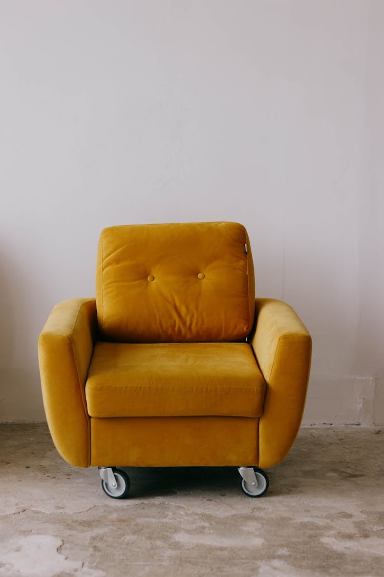 Photograph Of An Armchair With Wheels