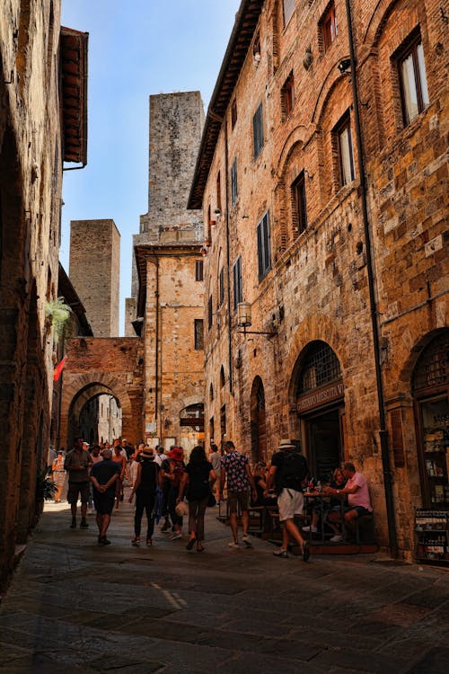 Безкоштовне стокове фото на тему «piazza della cisterina, san gimignano, алея»