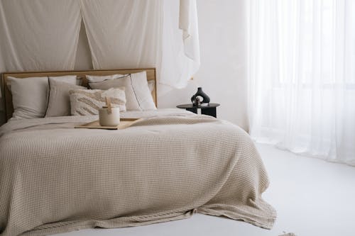 Free Interior of Cozy Bedroom Stock Photo