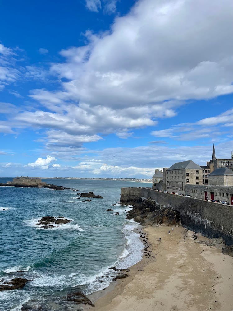 Sea, Beach And City Landscape