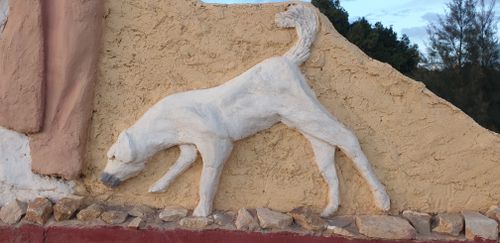 Free petrified dog Stock Photo