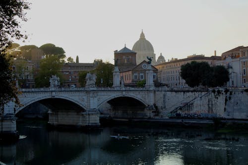 The Famous Concrete Bridge in Rome