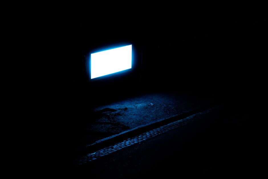 television backlight closeup