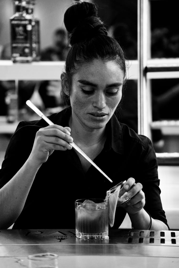 Woman In Restaurant