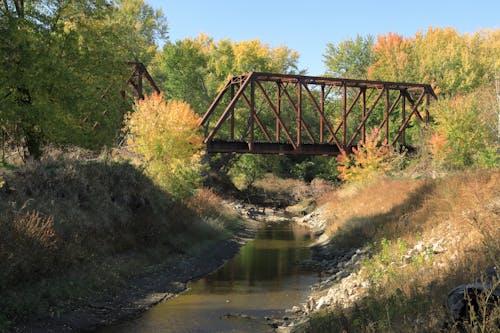 Free stock photo of bridge, fall, fall colors Stock Photo