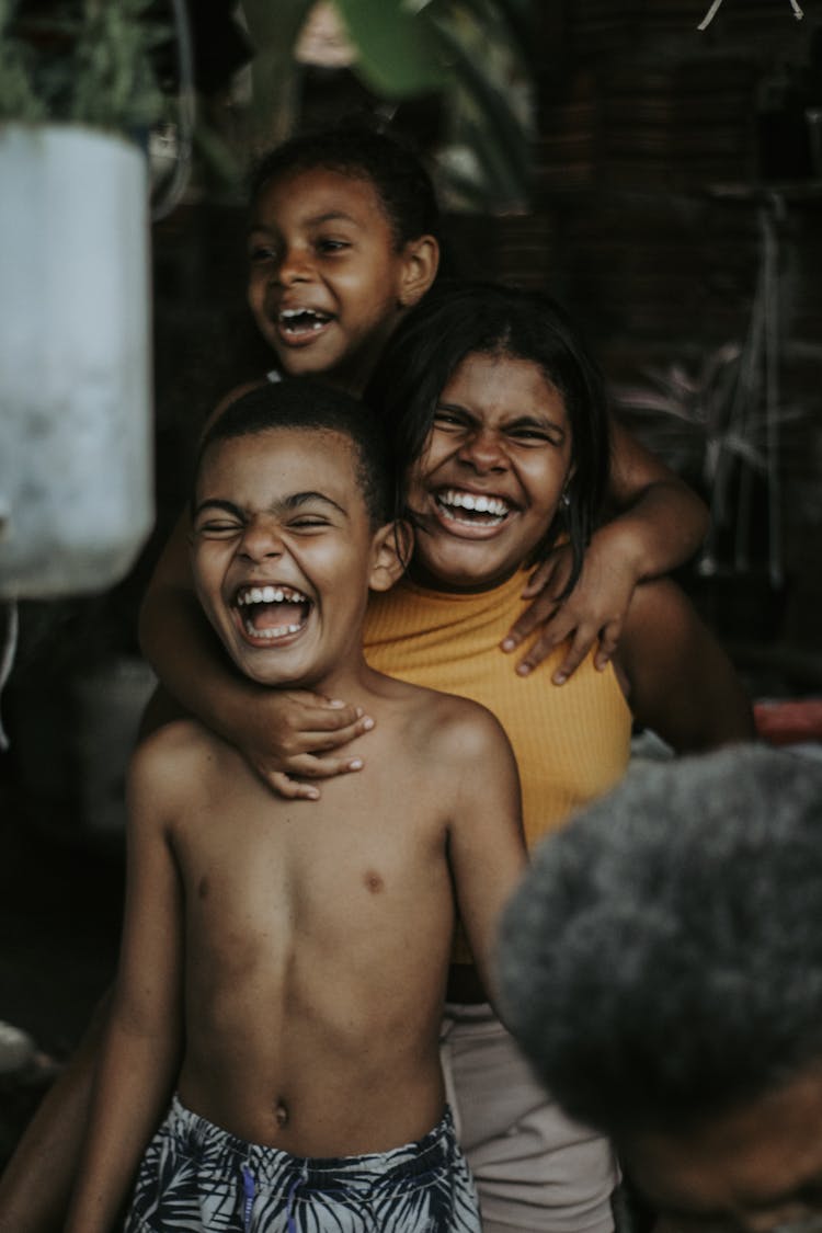 A Children Laughing Together 