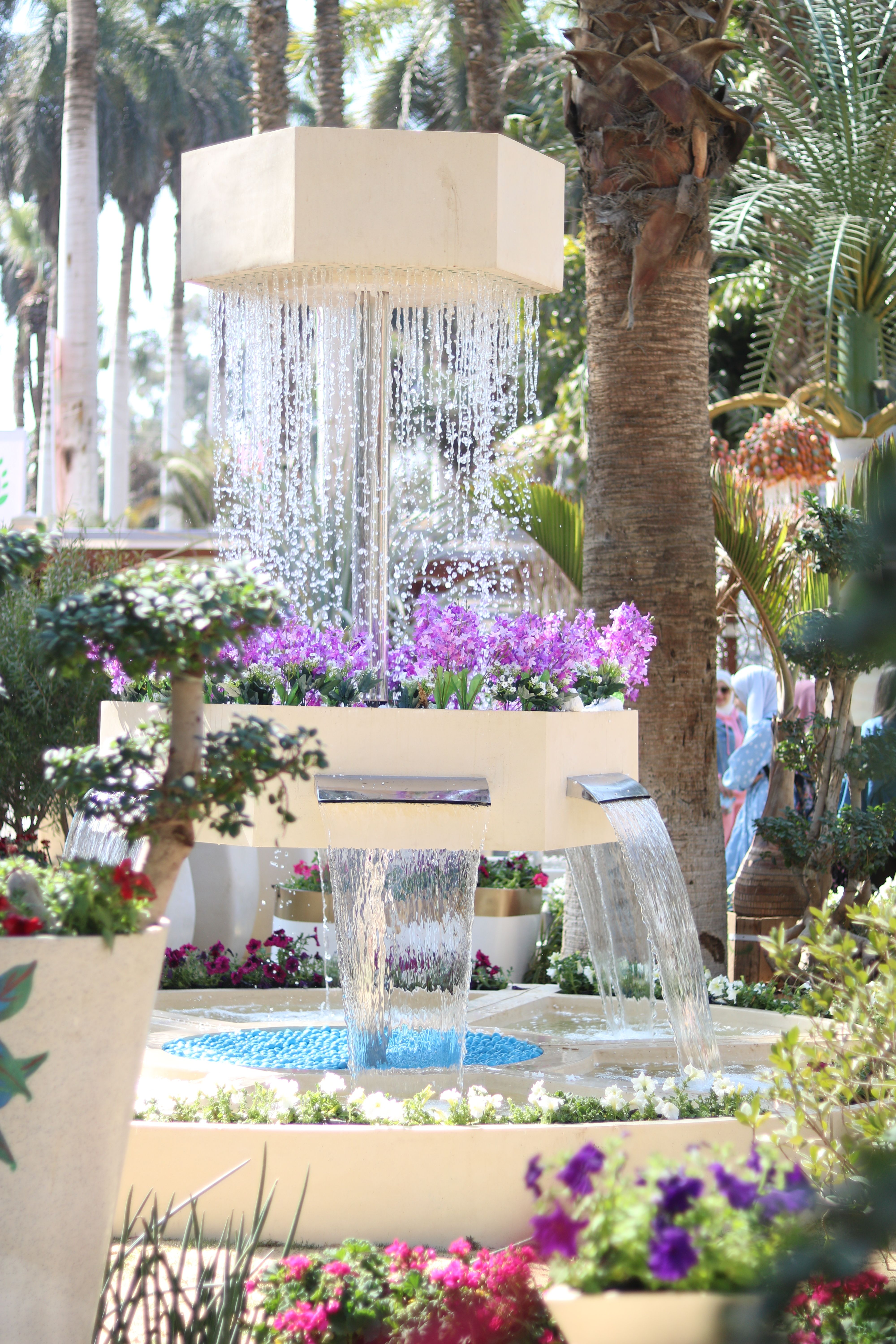 Decorated Fountain in Garden · Free Stock Photo