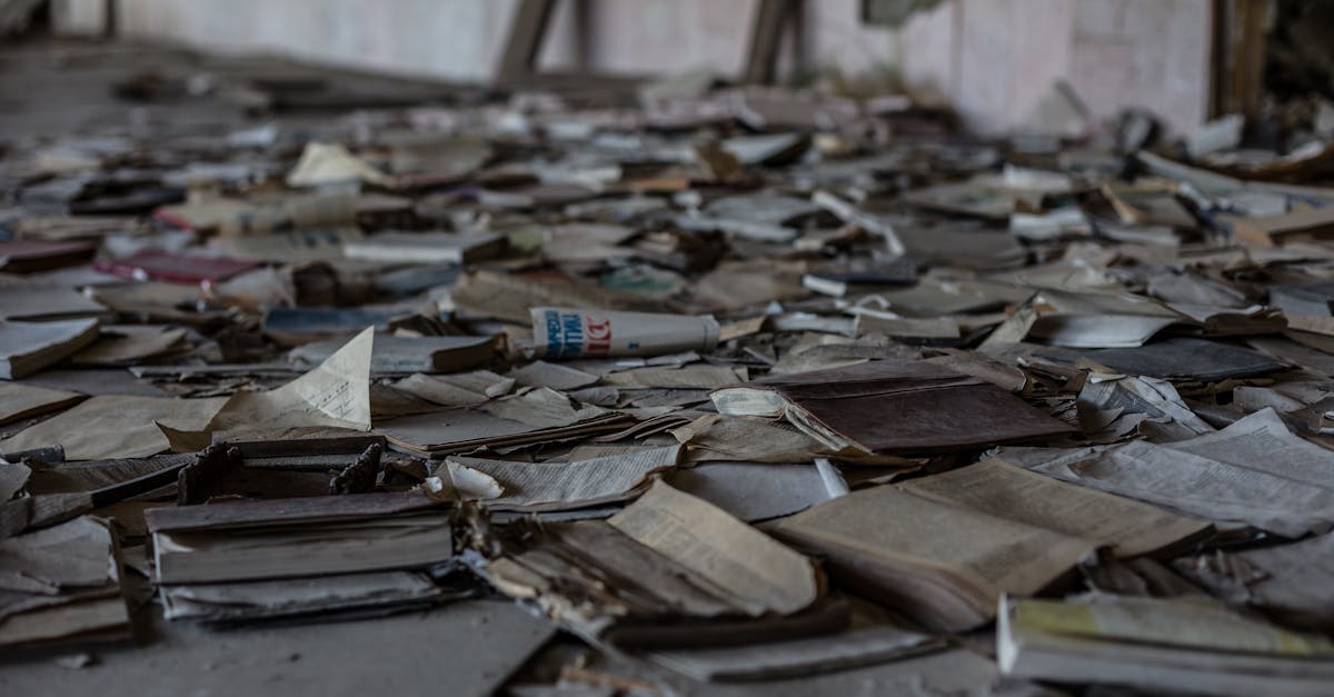 Instruction Manuals Paper Clutter