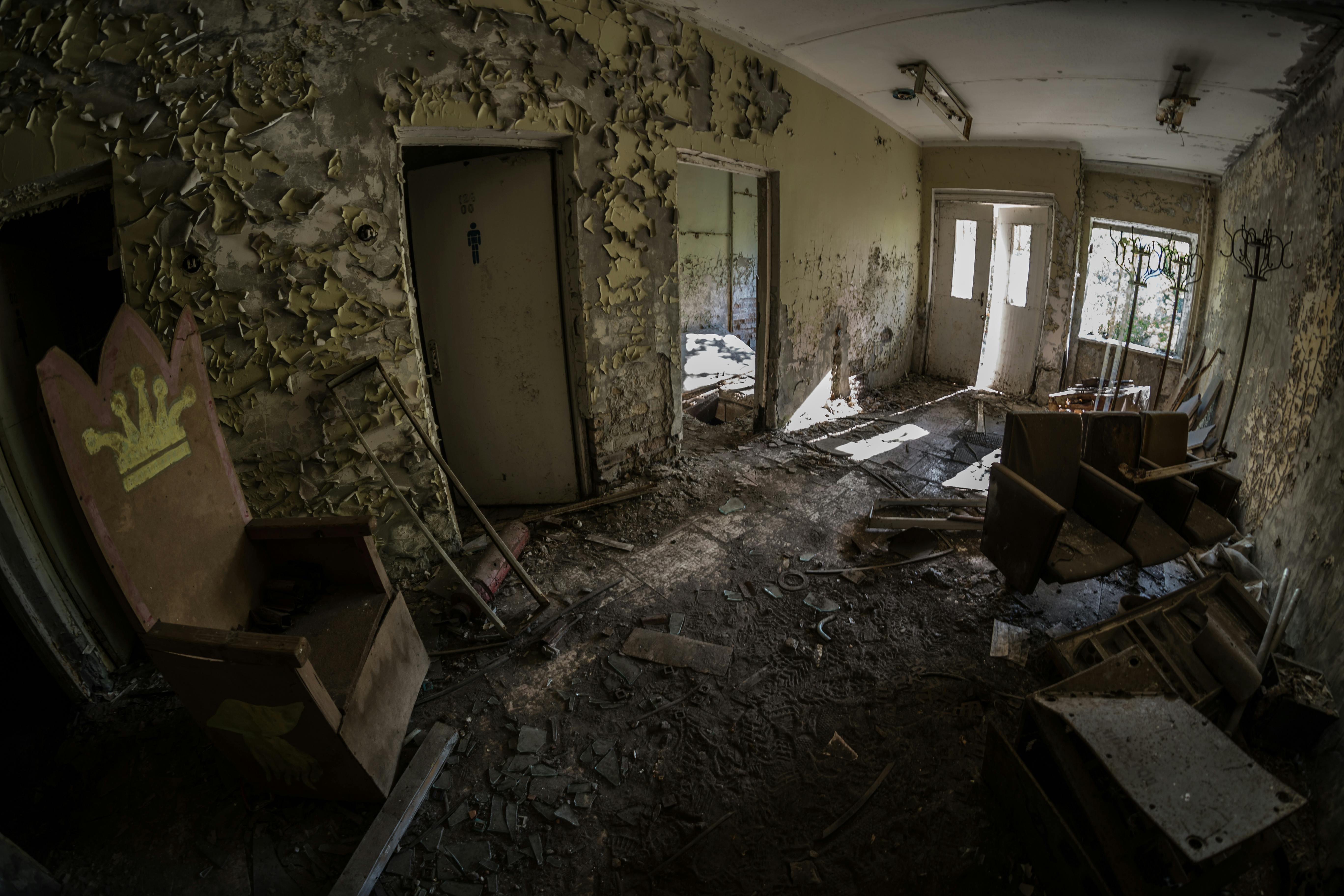 Wrecked House Interior · Free Stock Photo