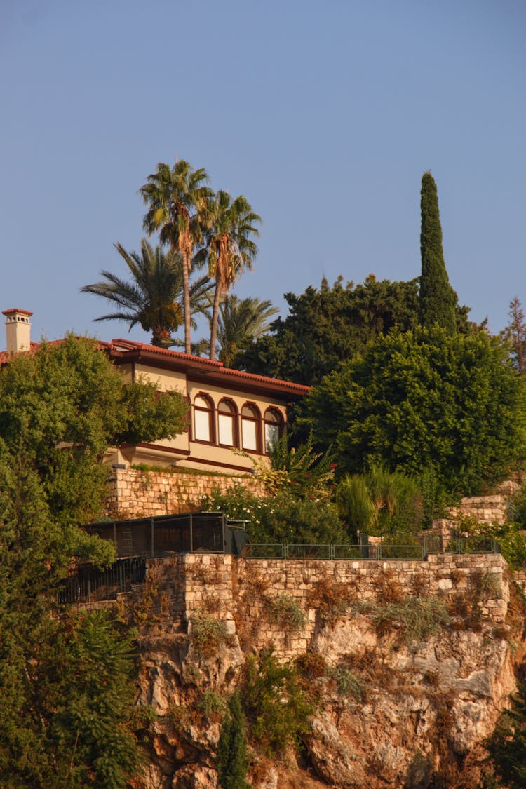 Concrete House Near A Cliff