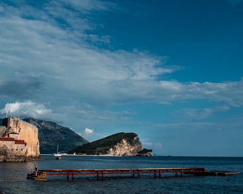Gratis lagerfoto af anløbsbro, hav, landskab