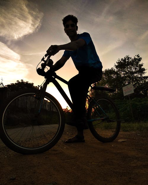 Free stock photo of bicycles, bike rider, sunset