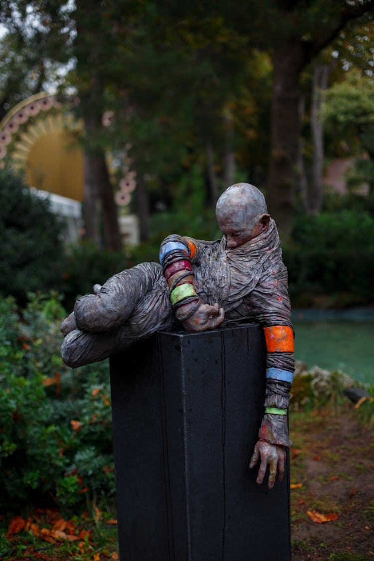 Sculpture In Cemetery