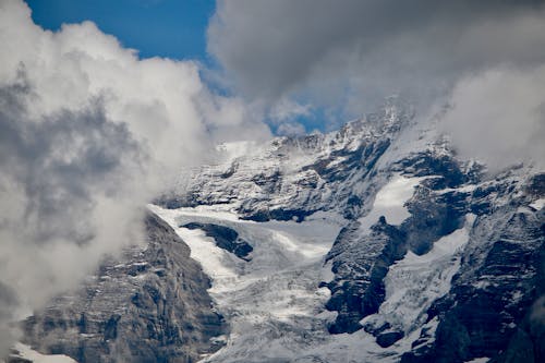 Free Mountain Covered by Snow Stock Photo