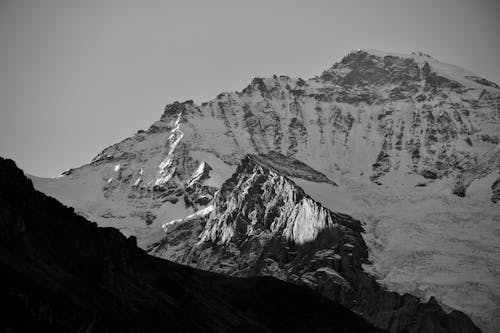 Sommet De La Montagne Enneigée