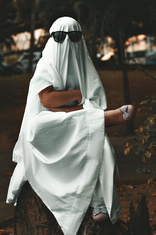 Person in Ghost Costume