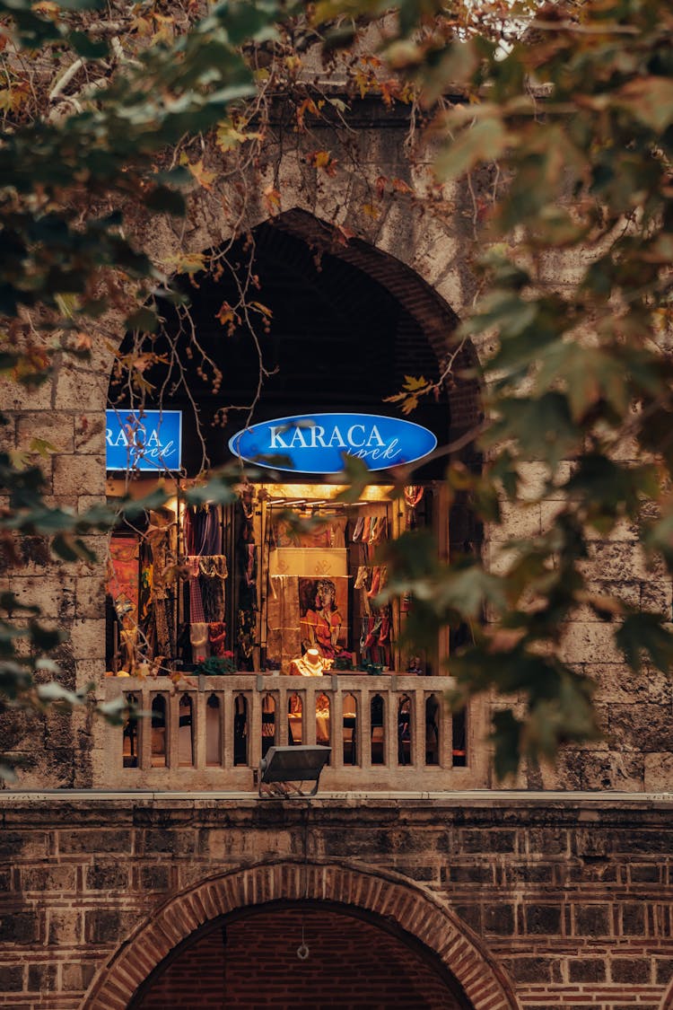 Turkish Restaurant Behind Leaves