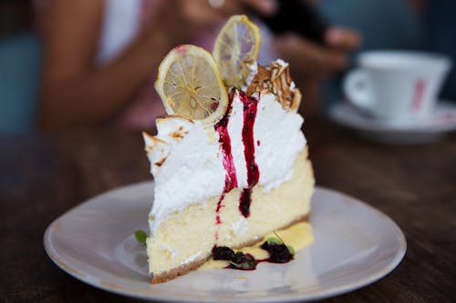 Gratis lagerfoto af cheesecake, citron, delikat