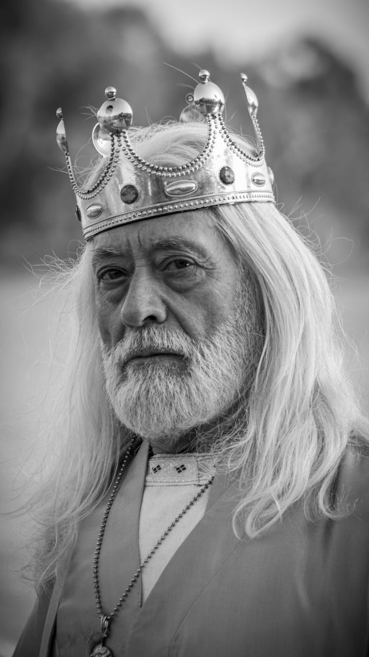 Elderly Man In Crown