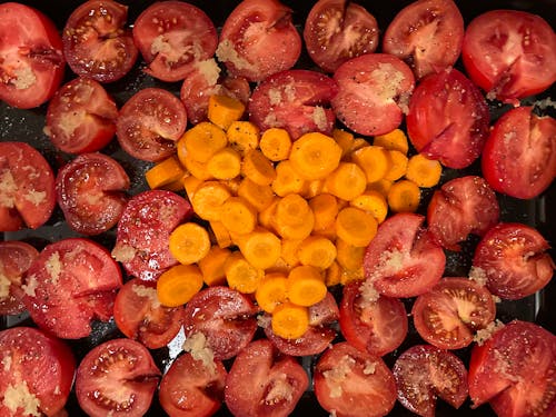 Δωρεάν στοκ φωτογραφιών με καρότο, κόκκινη ντομάτα, μαγείρεμα