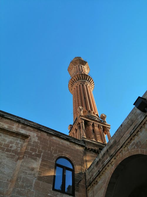 Low Angle View of a Minaret 
