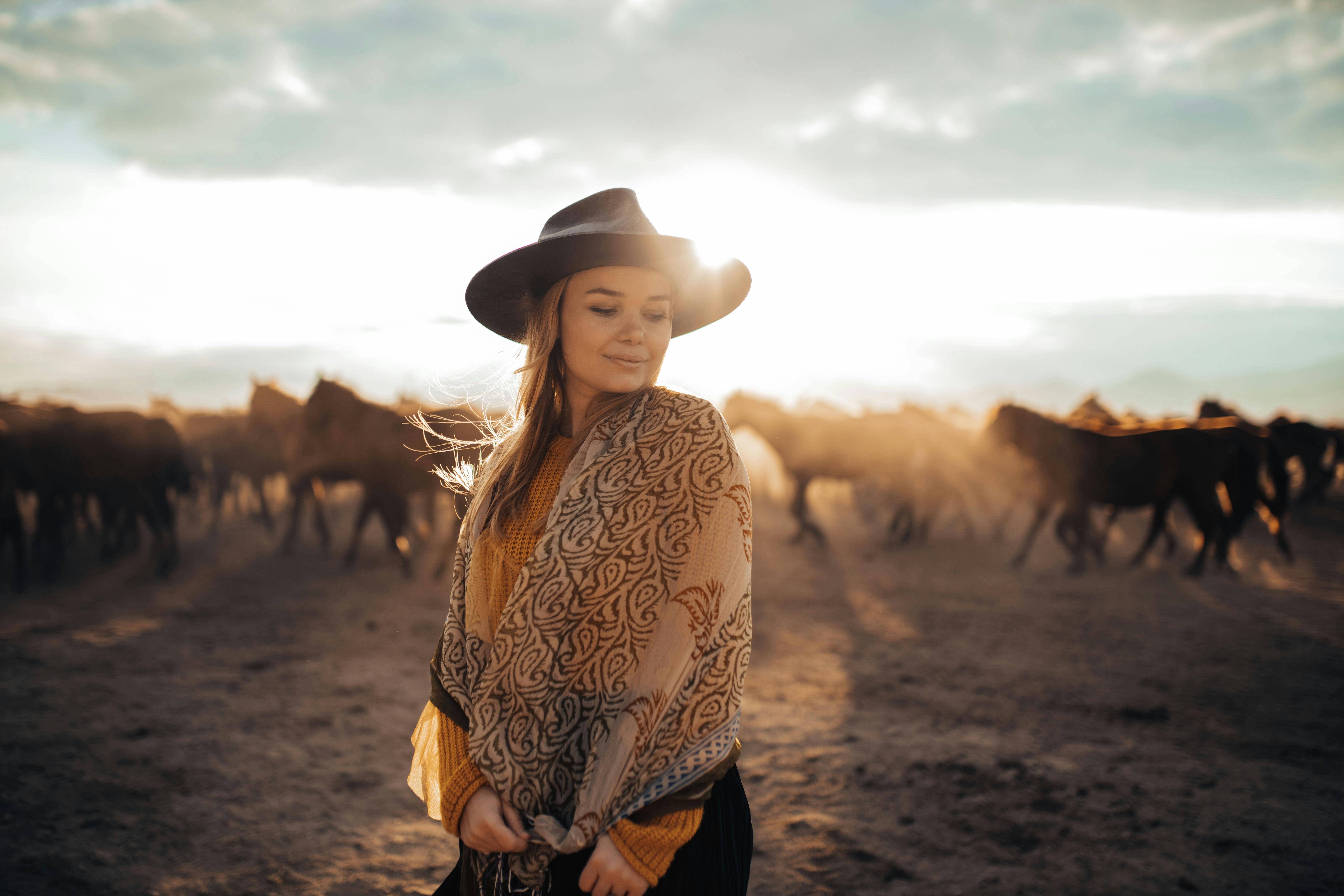 Woman Wearing Black Cowboy Hat · Free Stock Photo